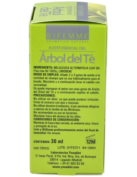 Bifemme Aceite De Arbol Del Te 30Ml.