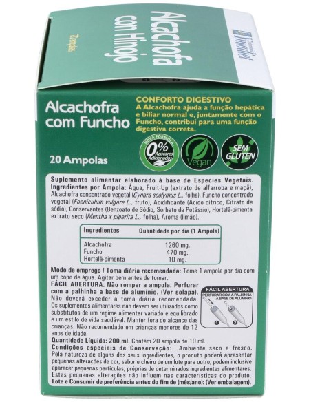Ynsadiet Alcachofa Con Hinojo 20Ampollas