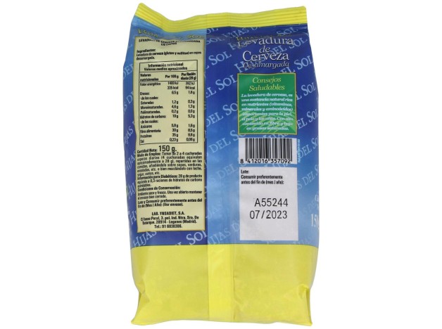 Levadura De Cerveza Desamargada Bolsa 150Gr.