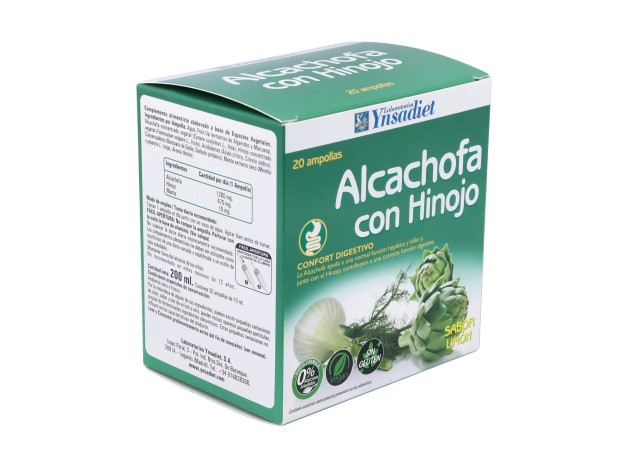 Ynsadiet Alcachofa Con Hinojo 20Ampollas