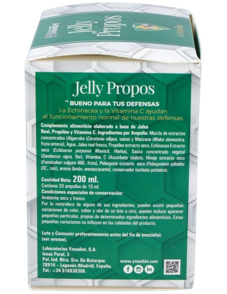 Jelly Propos 1,5Gr. Jalea Real + Propoleo 20Viales
