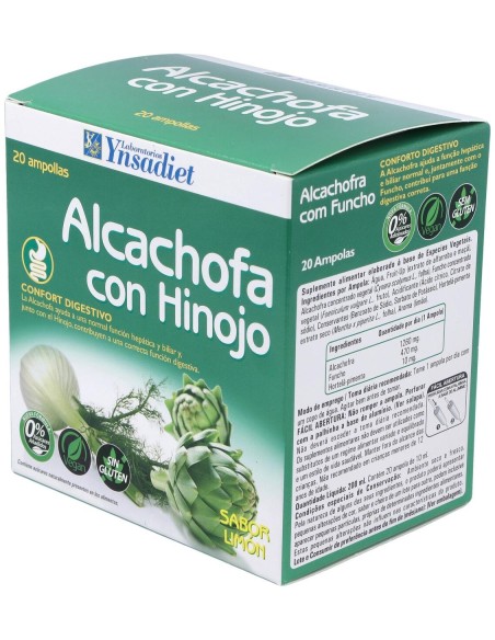 Ynsadiet Alcachofa Con Hinojo 20Ampollas