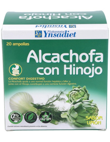 Ynsadiet Alcachofa Con Hinojo 20Ampollas