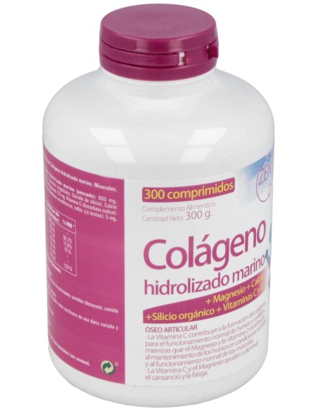 Zentrum Colageno Hidrolizado Con Magnesio 300Comp.