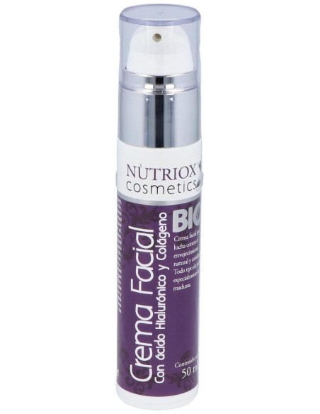 Nutriox Crema Facial Colágeno_ Ácido Hialurónico Y Aloe 50Ml