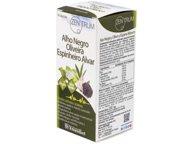 Ynsadiet Ajo Negro Olivo Espino Blanco 30Caps