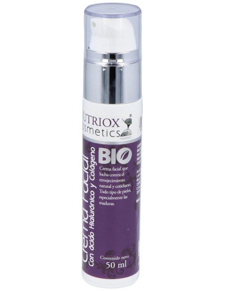 Nutriox Crema Facial Colágeno_ Ácido Hialurónico Y Aloe 50Ml