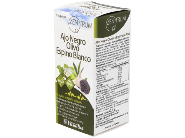 Ynsadiet Ajo Negro Olivo Espino Blanco 30Caps