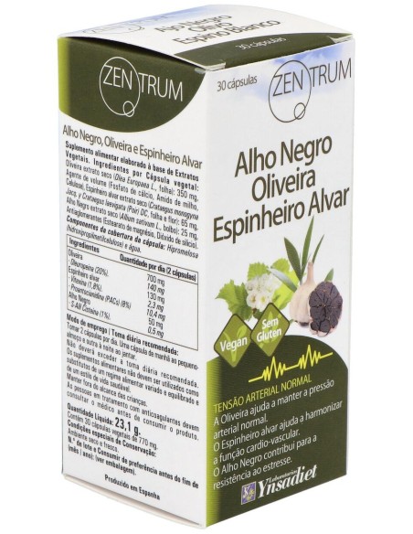 Ynsadiet Ajo Negro Olivo Espino Blanco 30Caps