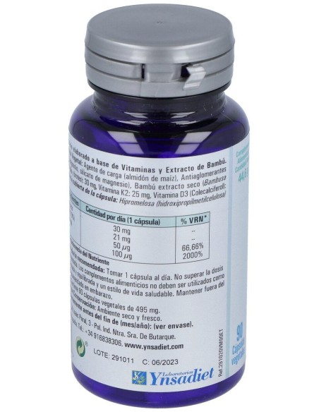 Ynsadiet Vitamina D3+K2+Silicio 90Caps