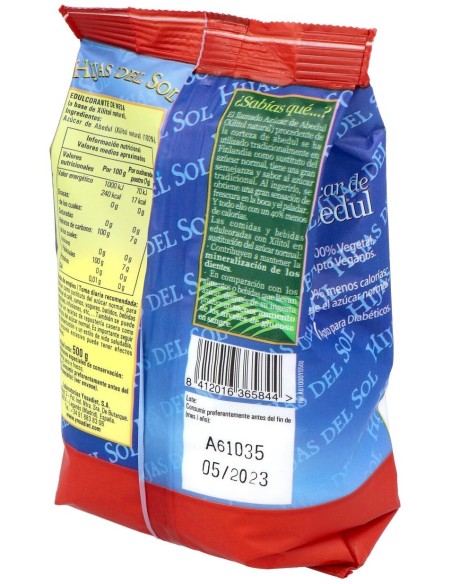 Azucar De Abedul 500Gr. Hijas Del Sol