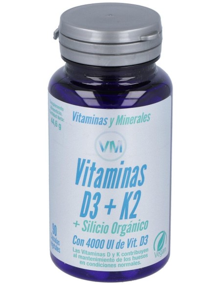 Ynsadiet Vitamina D3+K2+Silicio 90Caps