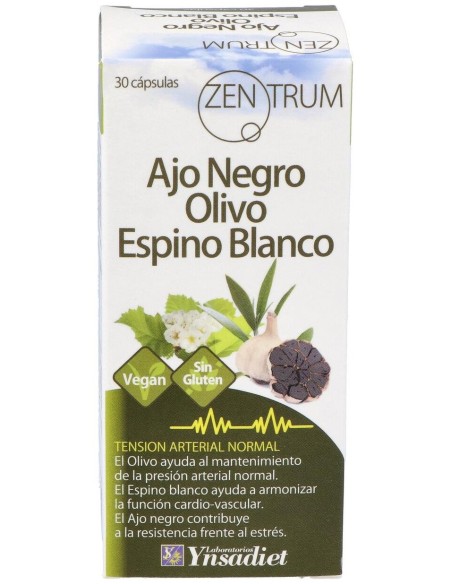 Ynsadiet Ajo Negro Olivo Espino Blanco 30Caps