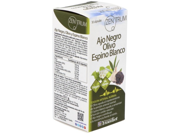 Ynsadiet Ajo Negro Olivo Espino Blanco 30Caps