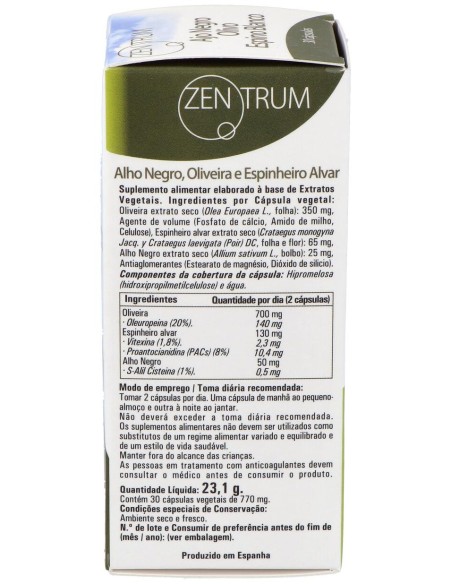 Ynsadiet Ajo Negro Olivo Espino Blanco 30Caps