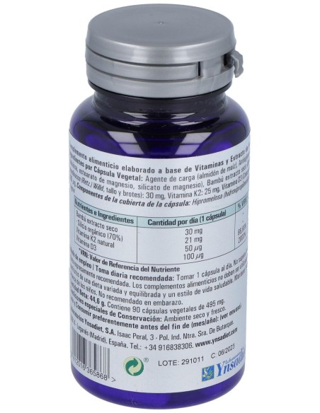 Ynsadiet Vitamina D3+K2+Silicio 90Caps