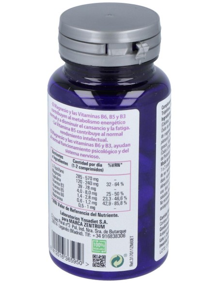 Zentrum Triptofano Magnesio Vit B6 B5 B3 Y Melatonina 60Comp