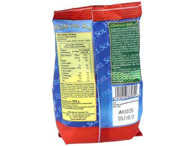 Azucar De Abedul 500Gr. Hijas Del Sol