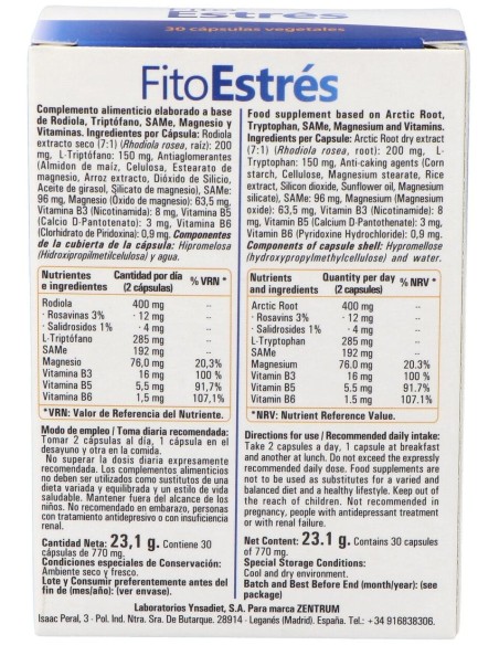 Zentrum Fitoestres 30Cap