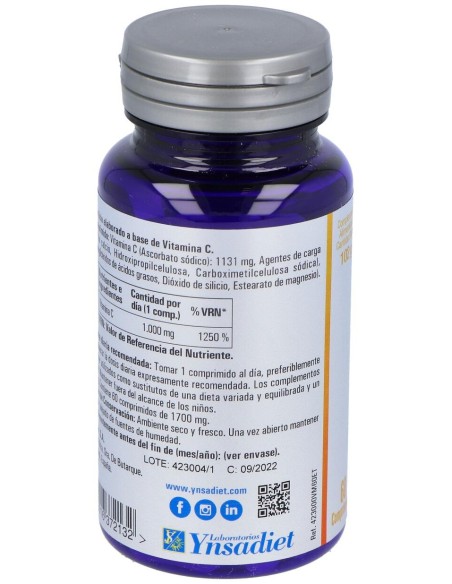 Ynsadiet Vitamina C 1000Mg 60Caps