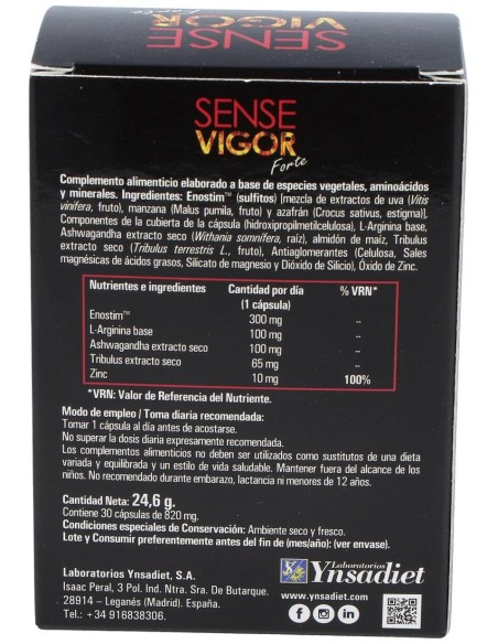 Ynsadiet Sense Vigor Forte 30Caps