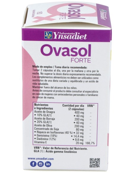 Ovasol Forte (Para Ti, Mujer) 180Perlas