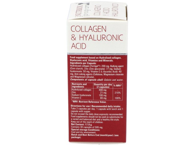 Ac. Hialuronico Y Colageno 30Cap.