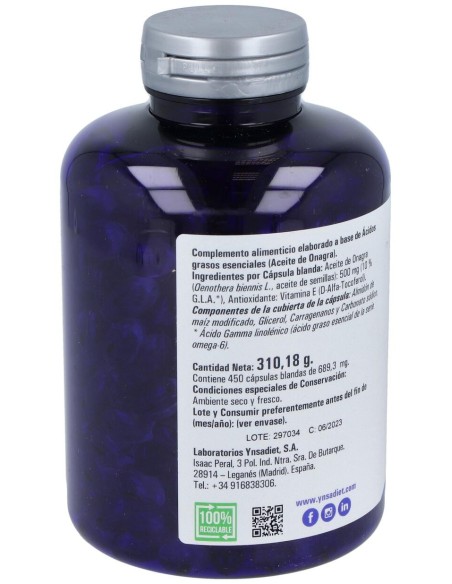 Onasol Onagra 500Mg Vit.E 10Mg 450 Perlas
