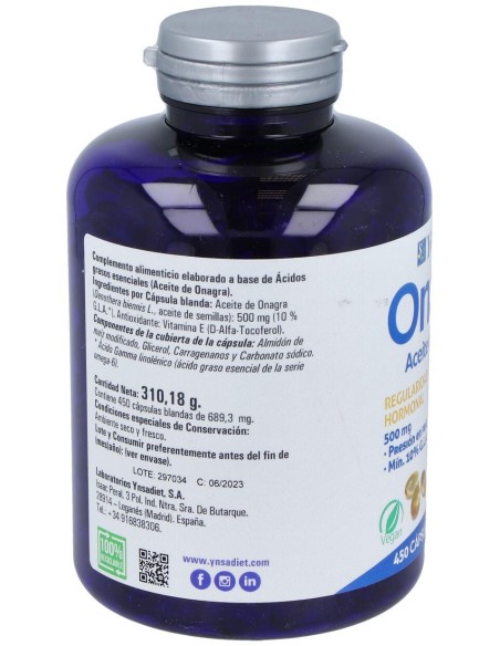 Onasol Onagra 500Mg Vit.E 10Mg 450 Perlas