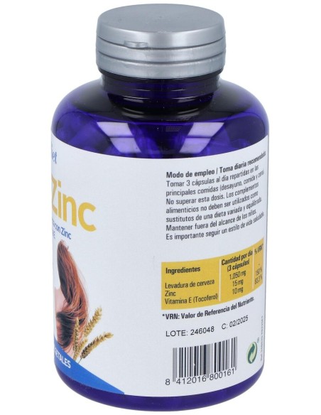 Levazinc (Levadura De Cerveza Viva) 350Mg. 225Cap.