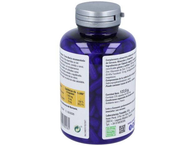 Levazinc (Levadura De Cerveza Viva) 350Mg. 225Cap.