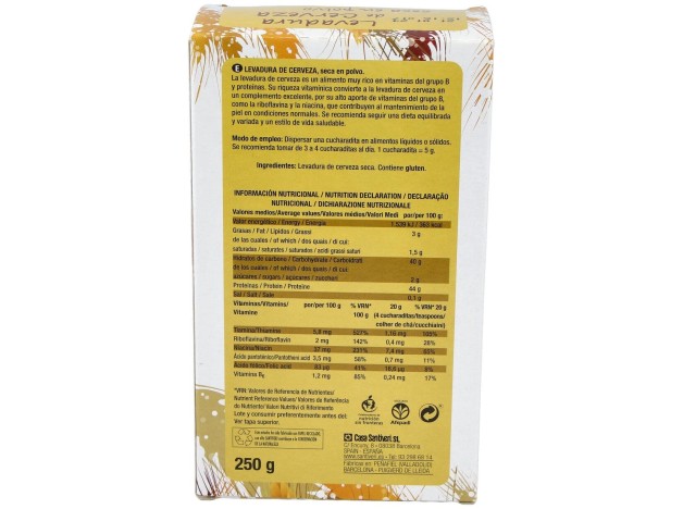 Santiveri Levadura De Cerveza En Polvo, 250 G