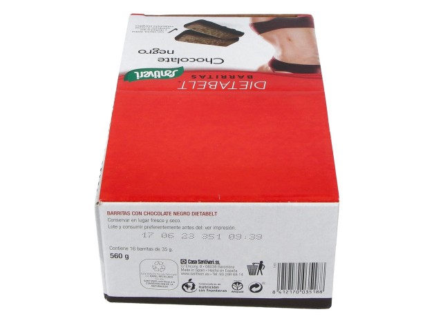 Dietabelt Barritas Chocolate Negro Caja 16Ud.
