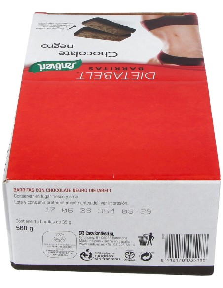 Dietabelt Barritas Chocolate Negro Caja 16Ud.