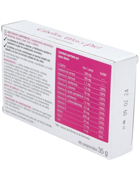 Multivigor Cabello Uñas Y Piel 48Comp.