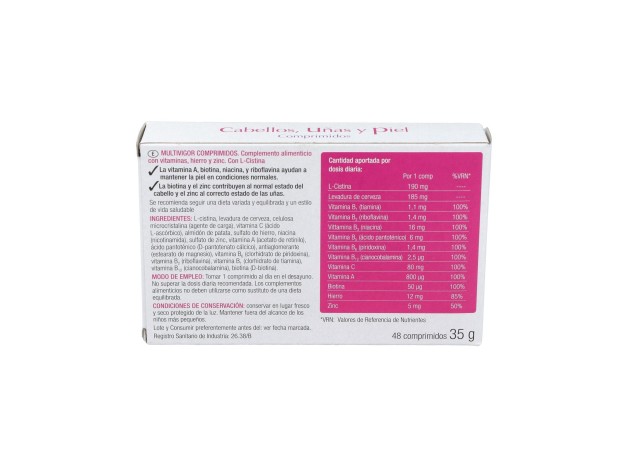 Multivigor Cabello Uñas Y Piel 48Comp.