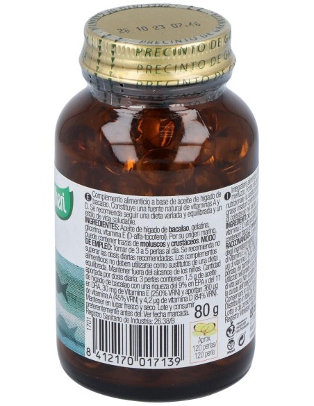 Santiveri Aceite De Hígado De Bacalo, 120 Perlas