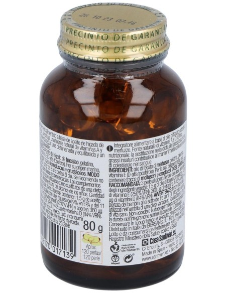 Santiveri Aceite De Hígado De Bacalo, 120 Perlas