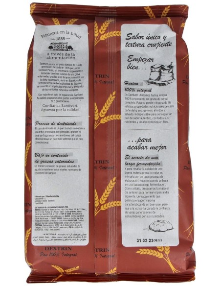 Santiveri Pan Integral Dextrin, 300 G