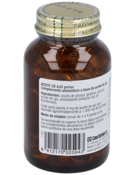 Santiveri Aceite De Ajo Perlas 115