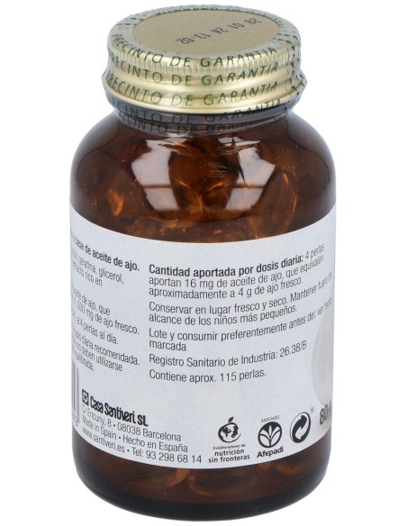 Santiveri Aceite De Ajo Perlas 115