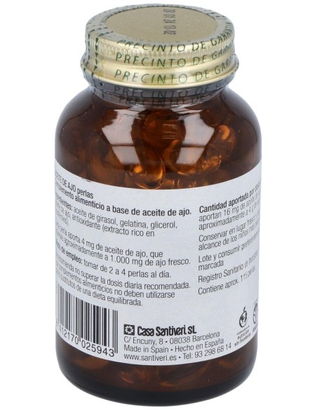 Santiveri Aceite De Ajo Perlas 115