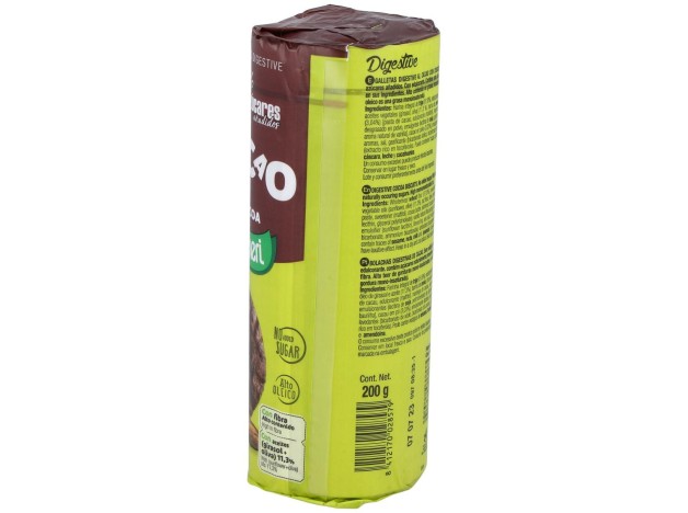 Galletas Digestive Cacao 0% Azucares 200Gr.