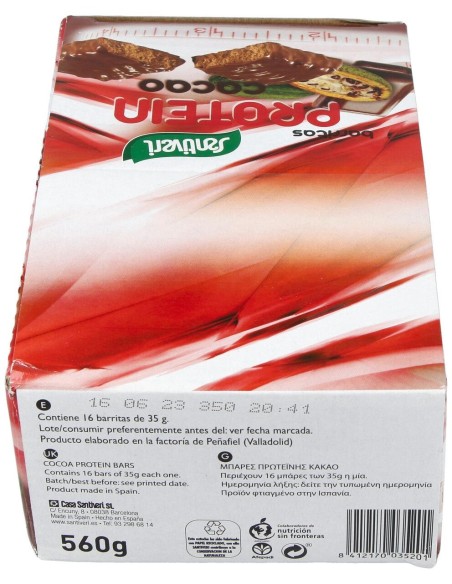 Barritas Protein Cacao Caja 16Ud.