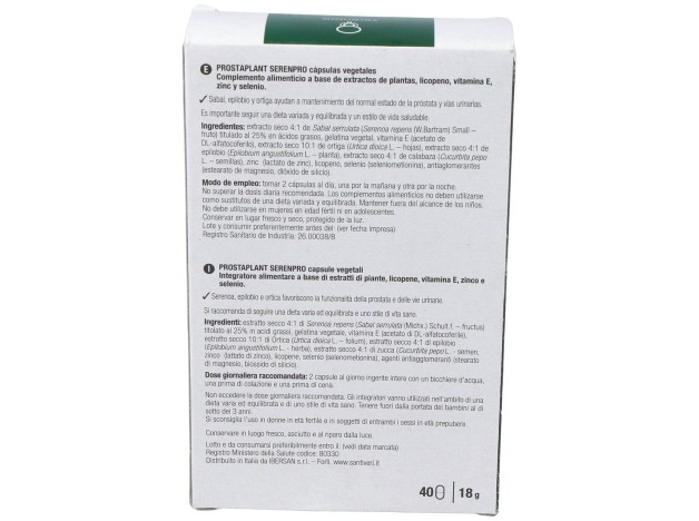Santiveri Prostaplan Serenpro 40Cap