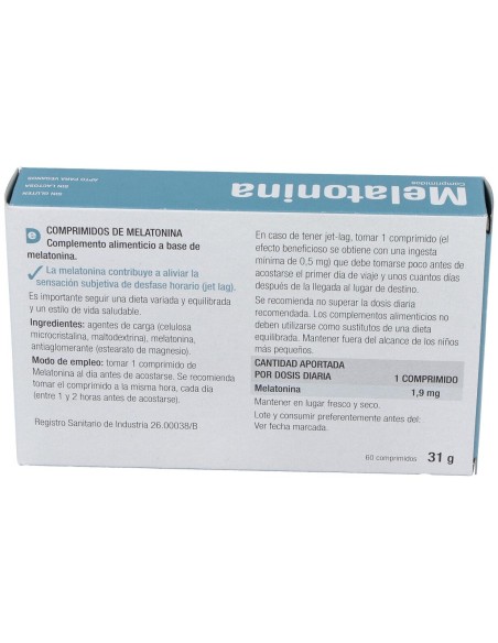 Santiveri Melatonina 1.9 Mg 60Comp