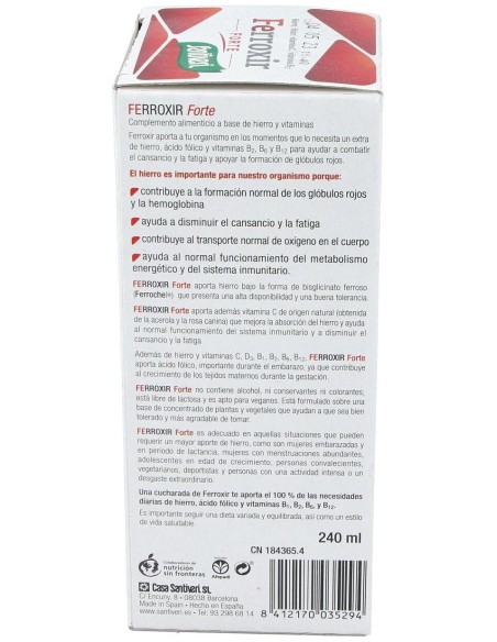 Santiveri Ferroxir Forte 240Ml