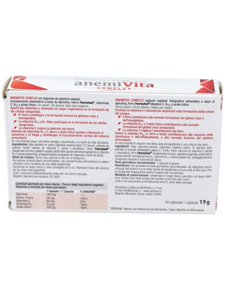 Anemivita Complex, 40 Uds