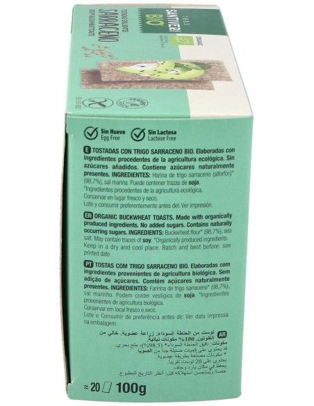 Tostadas De Trigo Sarraceno 100Gr. Bio