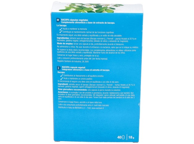 Santiveri Plantas Fit Bacopa 40Caps